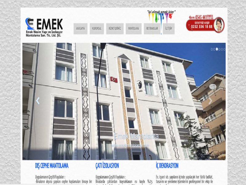 Emek Mantolama - zmir internet sitesi