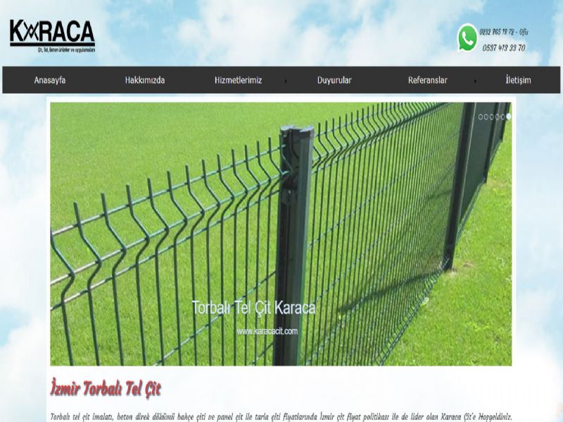 Karaca Torbal Tel it - zmir web sitesi