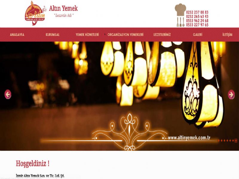 Altn Yemek - zmir web sitesi