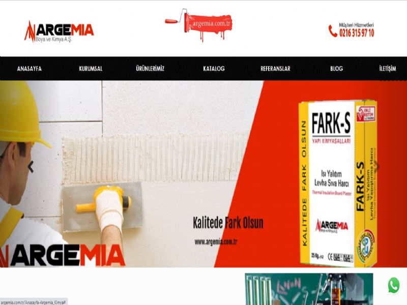 Argemia Boya ve Kimya A.Ş - İstanbul internet sitesi