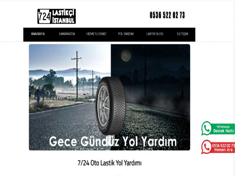 724 Lastikçi - İstanbul  web sitesi