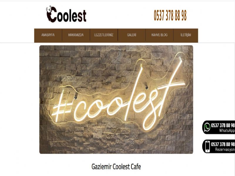 Gaziemir Coolest Cafe - İzmir web sitesi