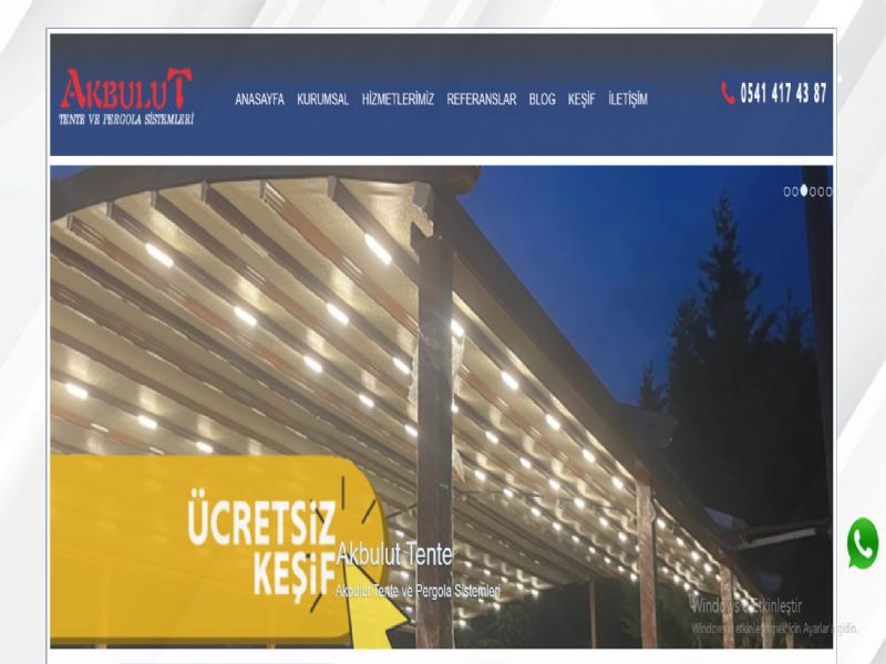 Akbulut Tente Pergule - �zmir internet sitesi